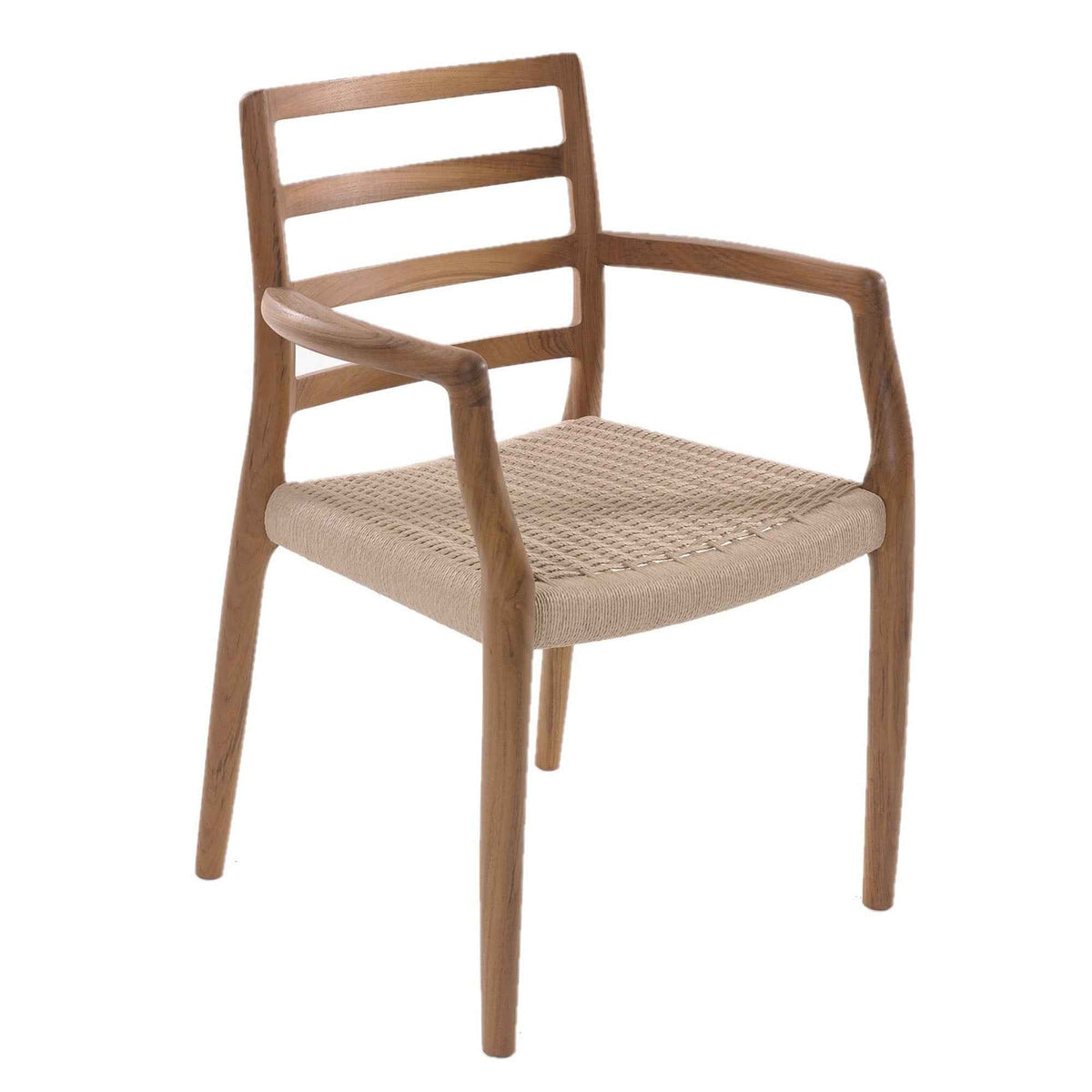 Model 68 Teak High Back Dining Armchair | Niels Otto Møller Inspired