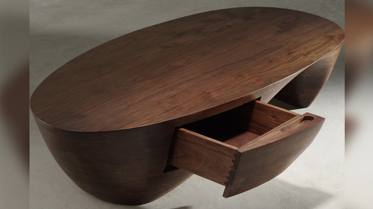 Lake Tea Table by Xia Yiting, 2022 - GULMOHAR WOOD WORKS - Made in Bangalore