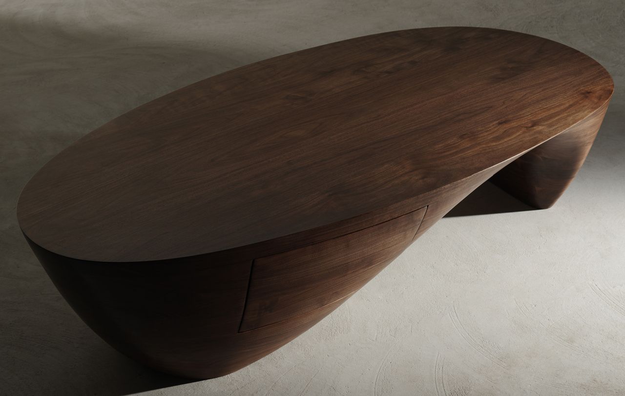 Lake Tea Table by Xia Yiting, 2022 - GULMOHAR WOOD WORKS - Made in Bangalore