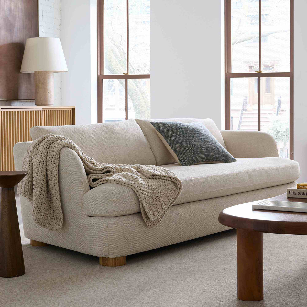 Leroy Style 86-inch Sofa - design reference for Gulmohar Wood Works