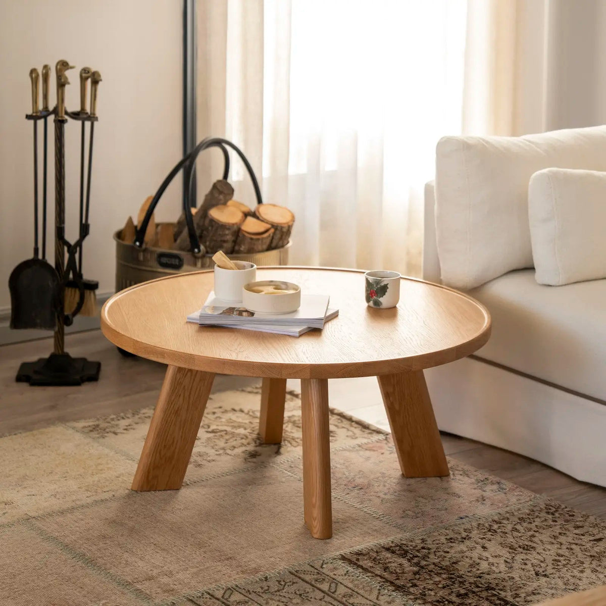 Ma Round Coffee Table 32 inch original design reference by Moss Design, view 3