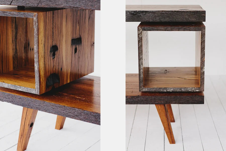 Meads Record Console — additional view; original Kendrick Anderson design reference, not a Gulmohar teak product photograph