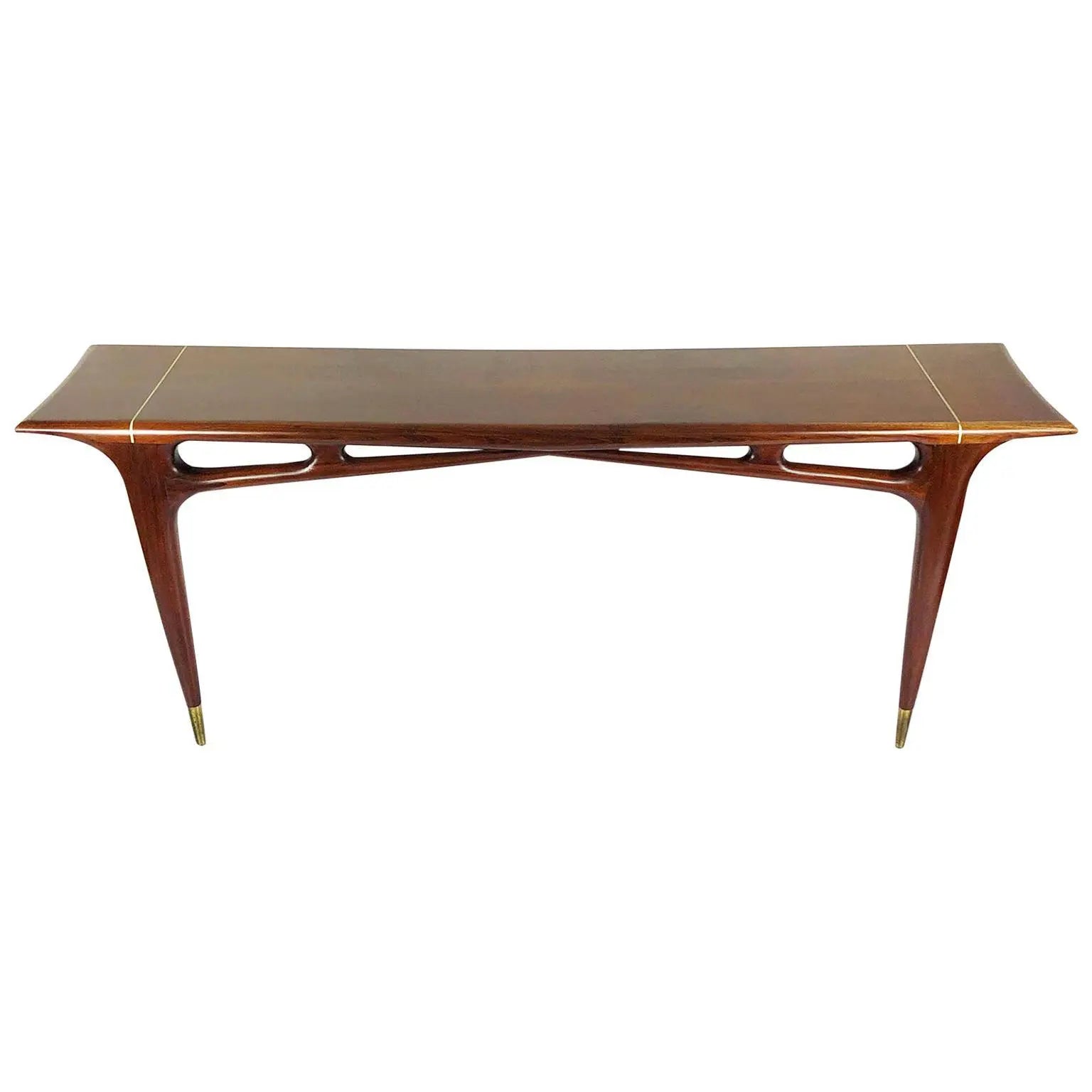 Midcentury Mexican Modernist Console by Eugenio Escudero - GULMOHAR WOOD WORKS - Made in Bangalore