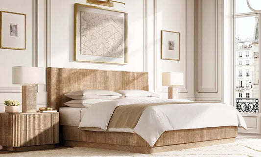 MULHOLLAND Panel Bed - GULMOHAR WOOD WORKS - Made in Bangalore