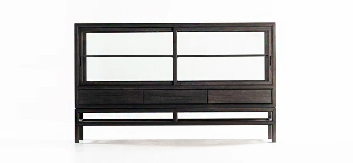 Japanese Museum Cabinet with Drawers