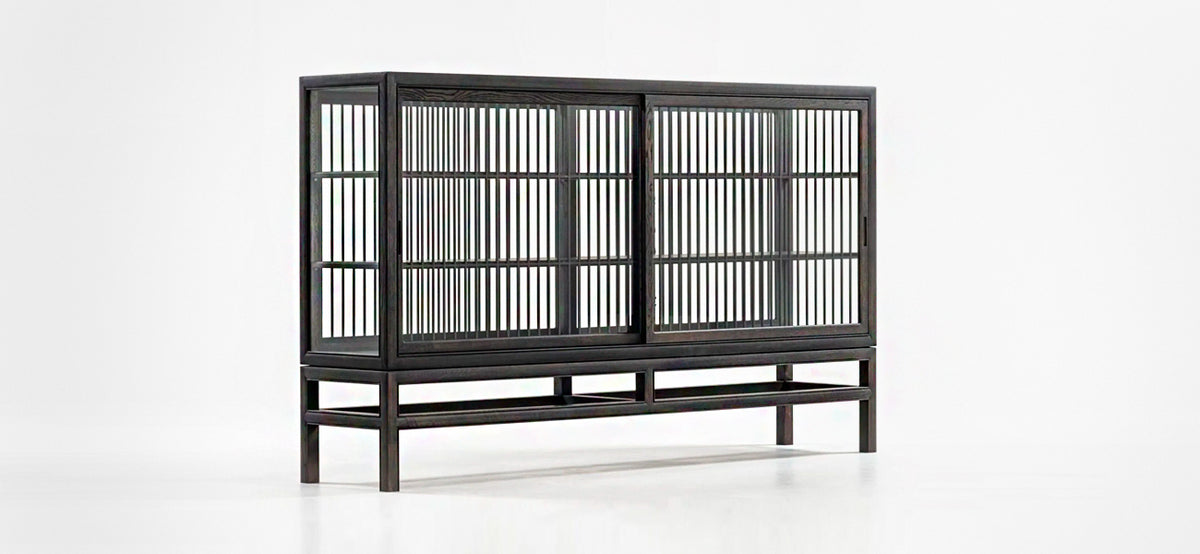 Japanese Museum Cabinet Transparency