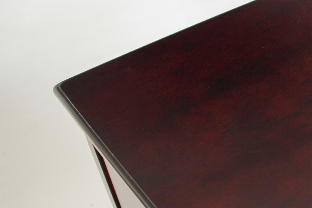 Kitanotakumi No.4,5 Desk: Tabletop detail; original design reference, not Gulmohar teak finish