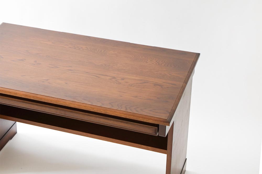 Brooks PC desk: Furniture detail; original design reference, not Gulmohar teak finish