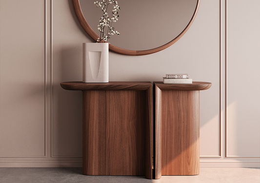 RE-FORM Console Table by Alain Gilles - GULMOHAR WOOD WORKS - Made in Bangalore