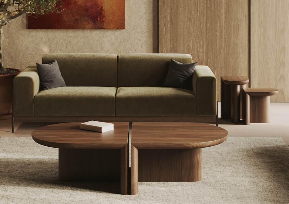 RE-FORM Coffee Table | Side Tables by Alain Gilles - GULMOHAR WOOD WORKS - Made in Bangalore