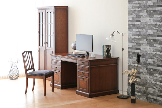 Brooks Double-sleeve desk: Overall design reference; original design reference, not Gulmohar teak finish