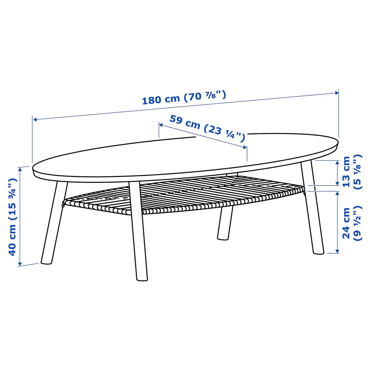 STOCKHOLM Coffee Table original design reference by IKEA, view 4