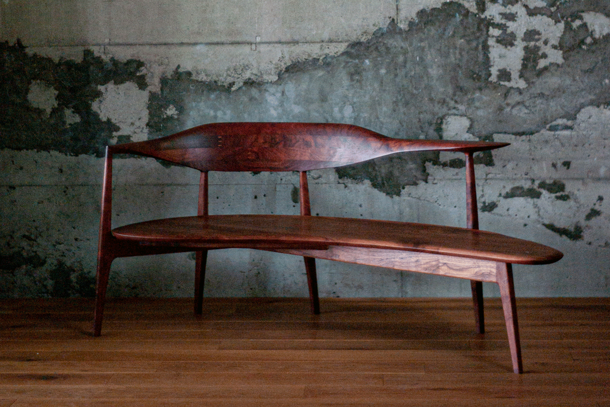 Tie chair 2020 by Shigeki Matsuoka - GULMOHAR WOOD WORKS - Made in Bangalore