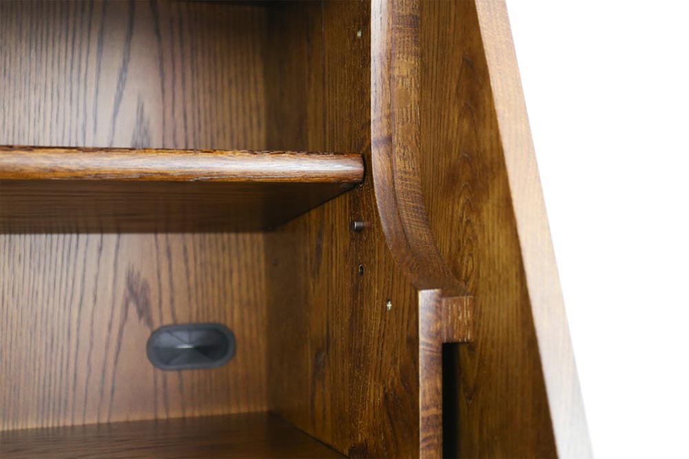 CREA Writing bureau: Furniture detail; original design reference, not Gulmohar teak finish