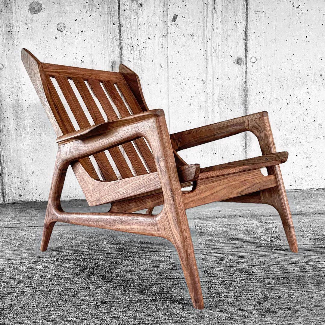 Lounge Chair No.1 by Finn Jhul - GULMOHAR WOOD WORKS - Made in Bangalore