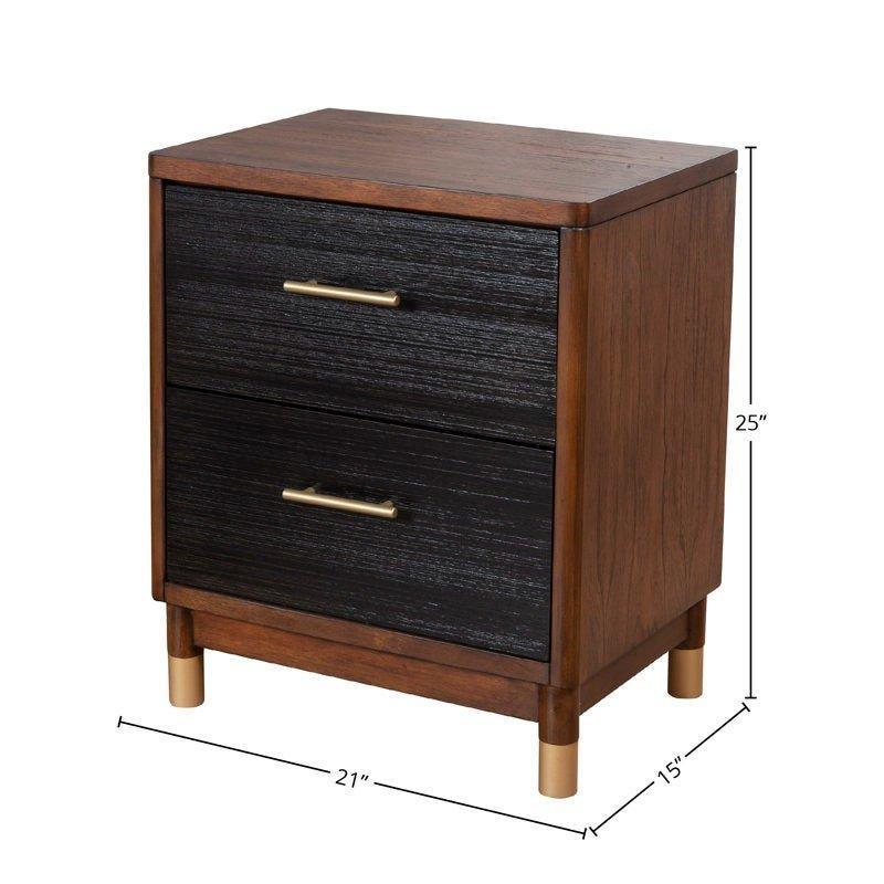 BELMONT Drawer Nightstand - GULMOHAR WOOD WORKS - Made in Bangalore