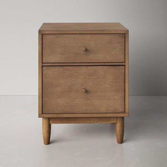 BRUNTON Drawer Nightstand - GULMOHAR WOOD WORKS - Made in Bangalore