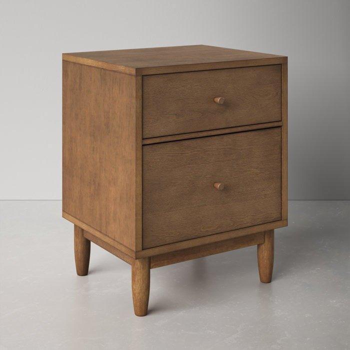 BRUNTON Drawer Nightstand - GULMOHAR WOOD WORKS - Made in Bangalore