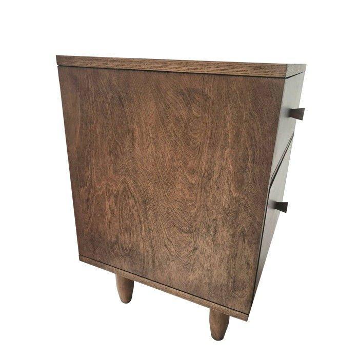 BRUNTON Drawer Nightstand - GULMOHAR WOOD WORKS - Made in Bangalore