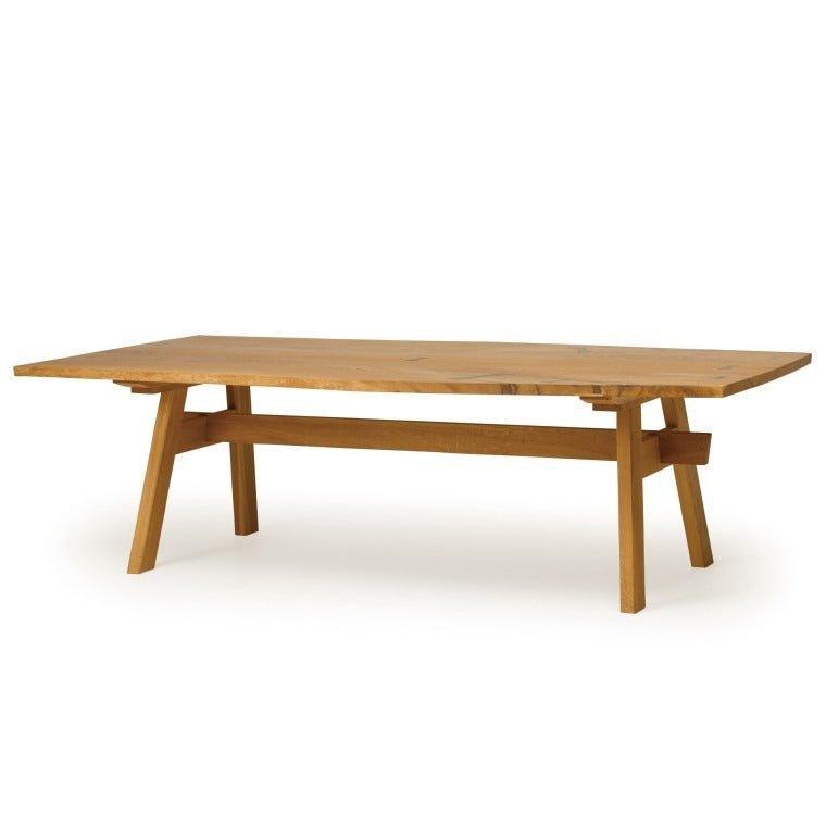 IPPONGI Table with Yagura Legs - GULMOHAR WOOD WORKS - Made in Bangalore